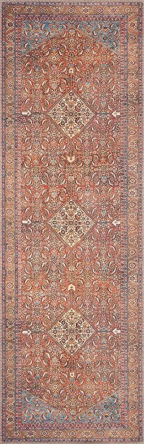 Loloi Loren Collection LQ-06 Red/Multi 3'-6" x 5'-6" Accent Rug