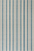 Dash & Albert Talos Blue Machine Washable Rug, 5 X 8 Feet, Blue/Ivory Stripe Pattern
