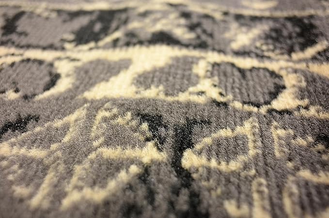Unique Loom Taftan Collection Border Geometric Tribal Inspired Design Area Rug (5' 0 x 8' 0 Rectangular, Black/ Gray)