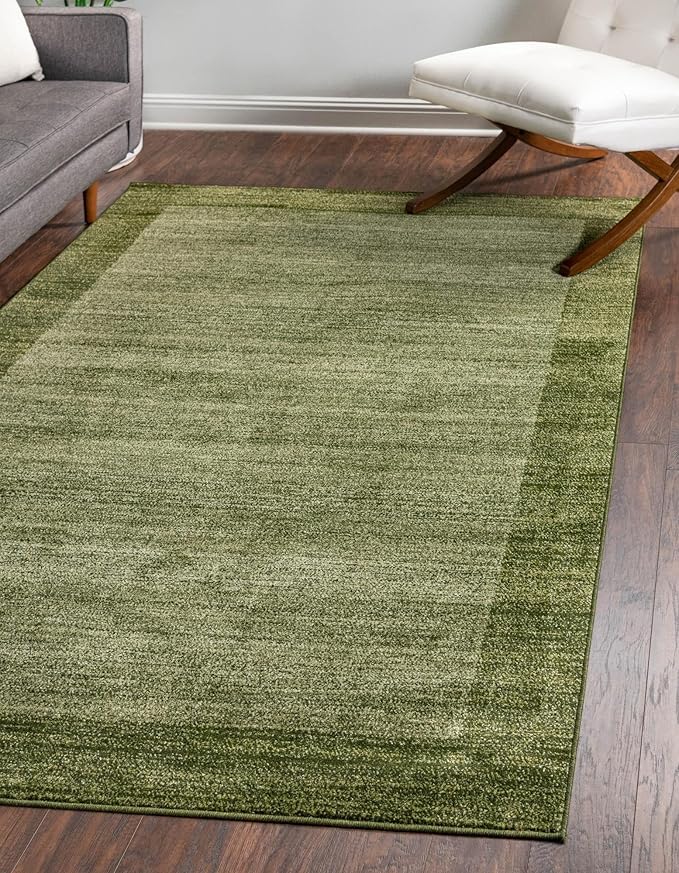 Rugs.com Angelica Collection Rug – 9' x 12' Light Green Medium Rug Perfect for Living Rooms, Large Dining Rooms, Open Floorplans