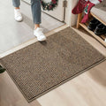BEQHAUSE 20"x32" Entryway Rug Indoor Door Mat Non-Slip Washable, Hallway Rugs Absorbent & Stain Resist Hall Carpet Runner Rugs for Entryway, Front Door Floor Mats Laundry Room Rugs for Entry, Taupe
