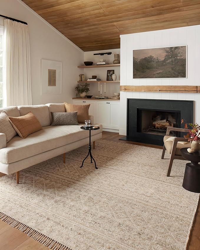 Loloi Angela Rose Rivers Collection RIV-03 Sand/Ivory 2'-3" x 3'-9" Reversible Accent Rug