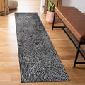 Rugshop Circles Arch Shag Runner Rug Anthracite Dark Gray 2' 3" x 12' Great for Long Hallways, Open Entryways, or Galley Kitchens