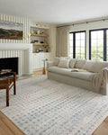 Loloi Kamala Collection KAM-04 Sky/Dove 2'-7" x 8'-0" Runner Rug