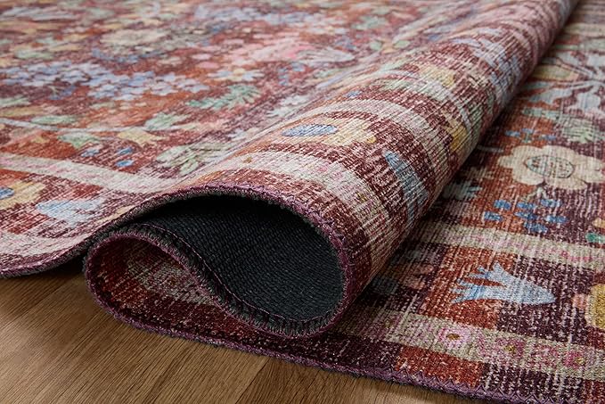 Loloi Rifle Paper Co. Maison Collection MAO-06 Red 5'-0" x 7'-6", .19" Pile Height, Area Rug