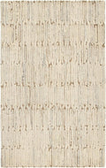 Dash & Albert Malone Oatmeal Hand Tufted Wool Rug, 4 X 6 Feet, Neutral Graphic Pattern - Premium Luxury Hotel Quality Soft Breathable Hypoallergenic Machine Washable Easy Care All Season