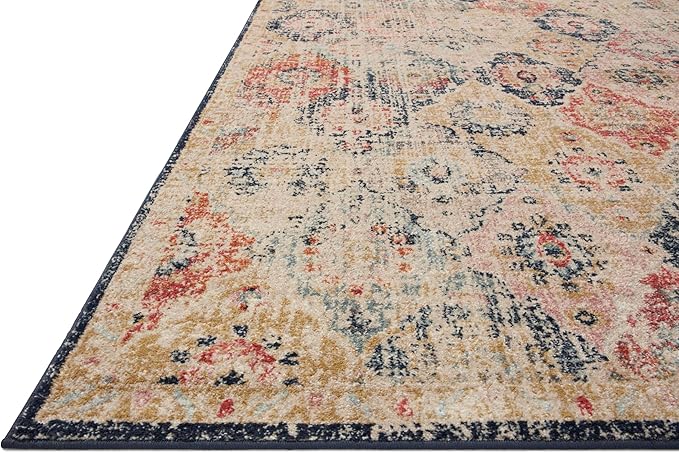 Loloi Jocelyn Collection JOC-07 Khaki/Multi 4'-0" x 6'-0" .38" Thick Accent Rug