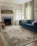 Loloi Rifle Paper Co. Laurel Collection LAU-01 Cream 2'-8" x 8' Runner Rug
