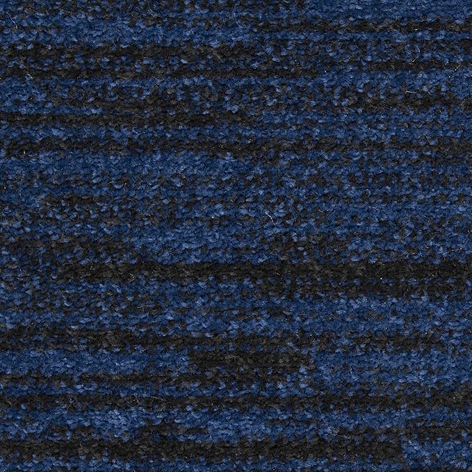 Nourison Home Nourison Essentials Midnight Blue 2'2" x 14' Area Rug - Easy Clean, Non Shedding, Bed Room, Living Room, Dining Room, Kitchen (14' Runner)