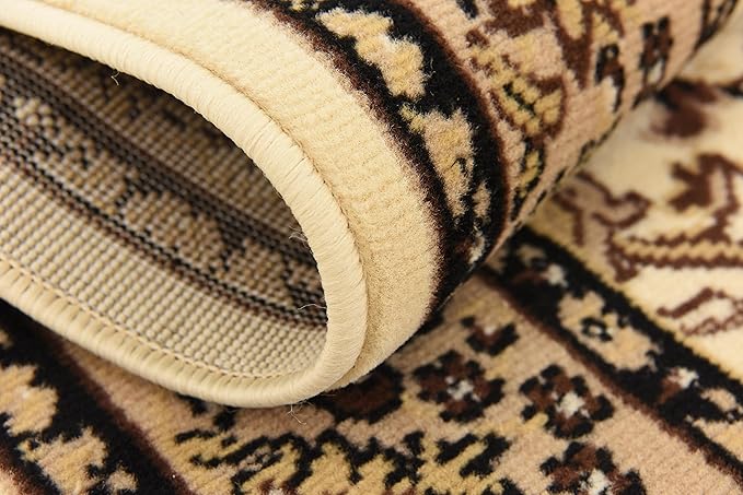 Unique Loom Sialk Hill Collection Area Rug - Washington (4' 1" x 6' 1" Rectangle Ivory/Black)