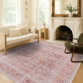 Fame Living Washable Area Rug. Modern Farmhouse. Vintage. Turkish. Bohemian. Distressed. Oriental. Traditional. Rugs for Living Room. Dining. Bedroom. Office. Entryway. Foyer. (860TT, 5' x 6'9")