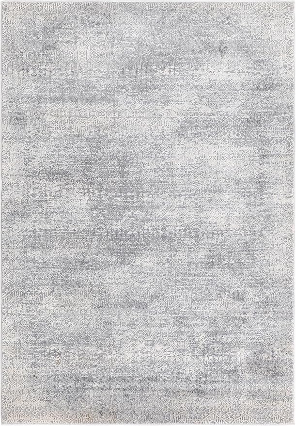 Unique Loom Finsbury Collection Area Rug - Sarah (4' 1" x 6' 1" Rectangle, Gray/ Ivory)