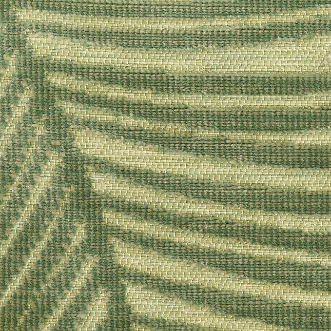 Nourison Home Suncoast Green 5'3" x 7'3" Area Rug - Easy Clean, Non Shedding, Bed Room, Living Room, Dining Room, Kitchen (5' x 7')