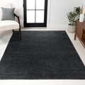 JONATHAN Y Haze Solid Low-Pile Black Indoor Area Rug 3x5, Coastal,Bohemian,Minimalist,Classic, Easy-Cleaning for Living Room,Bedroom,Kitchen,Pet Friendly,Non-Shedding (SEU100I-3)