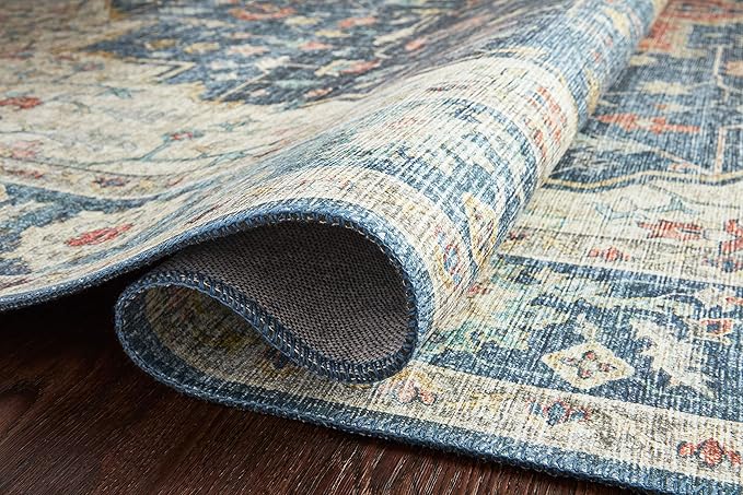 Loloi Skye Collection SKY-12 Ocean/Multi 6'-0" x 9'-0" Area Rug