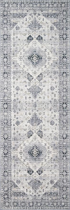 Loloi Skye Collection SKY-02 Silver/Grey 2'-6" x 10'-0" Runner Rug