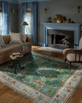 Loloi Rifle Paper Co. Canopy Collection CNP-02 Sage/Blush 5'-0" x 7'-6" Area Rug