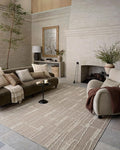 Loloi Amber Lewis Bexley Collection BEX-05 Mushroom/Natural 7'-10" x 10' Area Rug Neutral, Textured, Living, Bedroom, Dining, Carpet