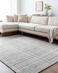 Mark&Day Wool Rugs, 8x10 Ishaq Cottage Slate Area Rug, Grey Silver Carpet for Living Room, Bedroom or Kitchen (8' x 10')