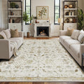 LUMI 8x10 Washable Area Rug for Living Room, Ultra Soft Traditional Vintage Rugs Non Slip with Rubber Backing, Low Profile, High Traffic, Stain Resistant Carpets, Ideal for Bedroom, Dining Room