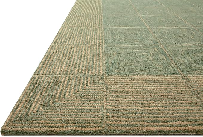 Loloi Chris Loves Julia Francis Collection FRA-02 Green/Natural 2'-0" x 5'-0" Accent Rug