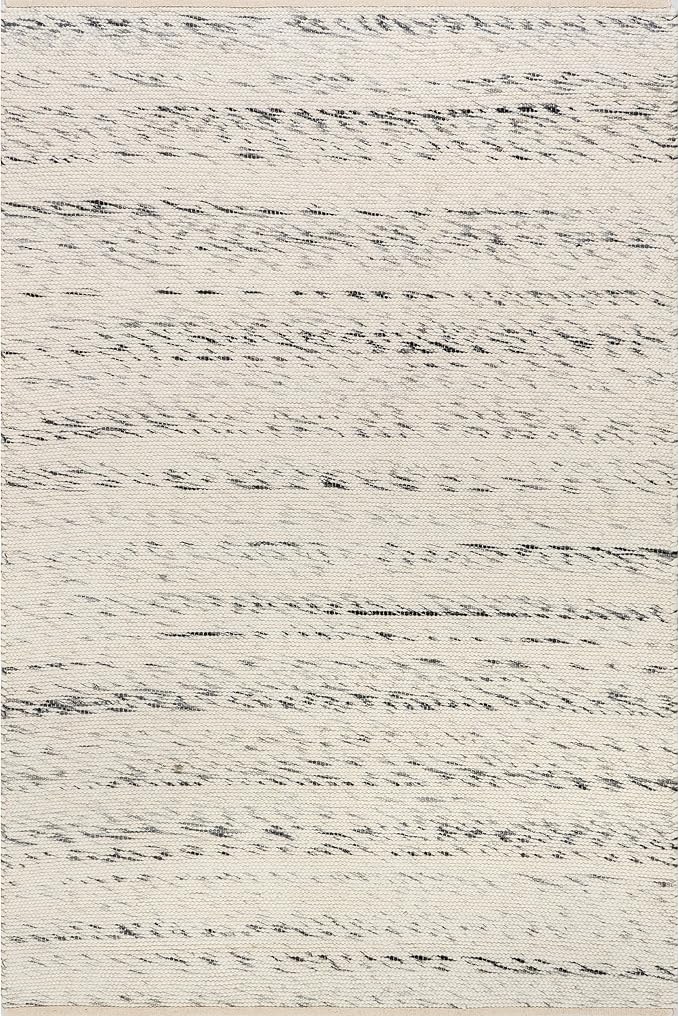 Rugs USA Santa Ynez Ivory/Grey, 7'6" x 9'6", Handmade, Marled, Wool & Cotton, Soft and Cozy, High Traffic, Stain Resistant, Easy Clean, Durable Area Rug for Bedroom, Living Room, Dining, Den, Foyer