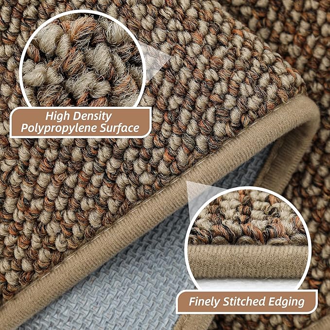 BEQHAUSE Hallway Runner Rugs 2x8, Hallway Rug Non-Slip Washable(Rolled-Up NO Creases), Runner Rug Absorbent Stain Resistant Hall Rug Carpet Runner, Entryway Rugs Floor Mat Laundry Room Rugs, Taupe