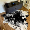 Genuine Cowhide Rug - Natural Leather Hide Rugs for Living Room & Area Rug for Bedroom - Real Cowhides Rug for Rustic Home Decor - Black Speckled Cowhide Rugs Collection