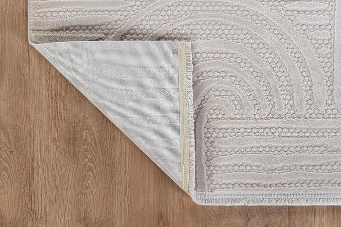 Modern Indoor Rug Orbit 8x10 Area Rugs for Living Room Luxury Kitchen Bedroom Durable Soft Geometric Durable Low and High Pile Stain Resistant Non Shedding Area Carpet 8x10