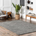 nuLOOM Alessi Solid Farmhouse Cotton Area Rug, 3x5, Grey