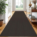EARTHALL Extra Long Runner Rug 3x14 Ft Washable Runners for Hallways Cotton Non Slip Entryway Runner Braided Kitchen Runner Indoor Outdoor Carpet Runners for Stair, Hall, Foyers, Taupe/Coffee