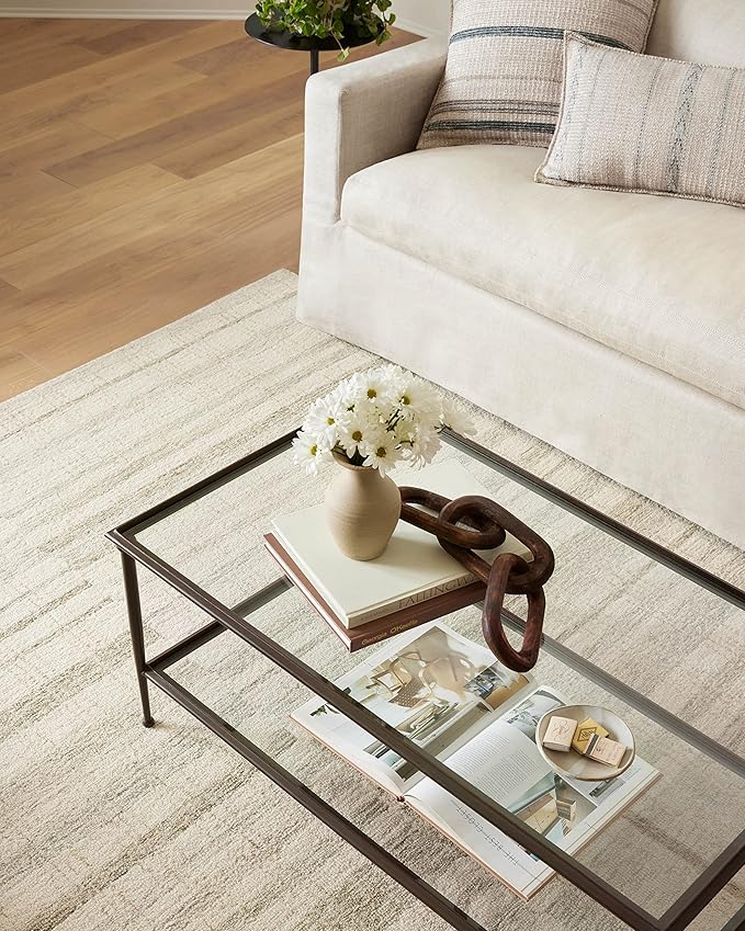 Loloi Chris Loves Julia Chris Collection CHR-02 Natural/Sage 2'-0'' x 5'-0'', .50" Pile Height, Accent Rug