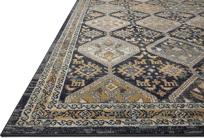Loloi Jocelyn Collection JOC-02 Navy/Blue 2'-3" x 7'-6" .38" Thick Runner Rug