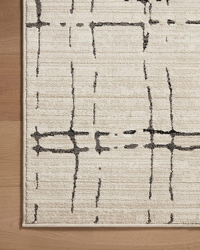 Loloi Darby Collection DAR-06 Sand/Dk. Grey 4'-0" x 6'-0" Accent Rug