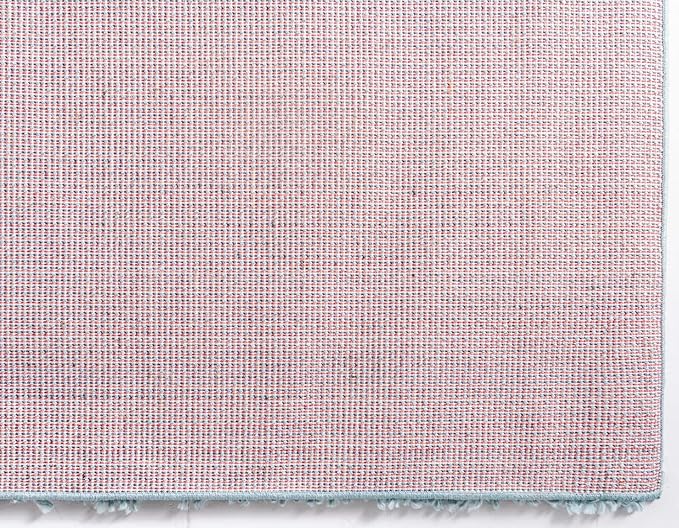 Unique Loom Davos Shag Collection Area Rug - Solid (2' 7" x 20' Runner, Aqua)