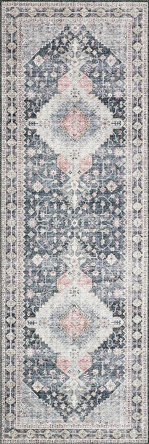 Loloi Skye Collection SKY-02 Charcoal/Multi 6'-0" x 9'-0" Area Rug