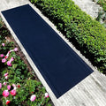 English Home Custom Size Anti Slip Striped Design Light Weight Durable TPR Backing Thin Pile Runner Rug (36" x 10')