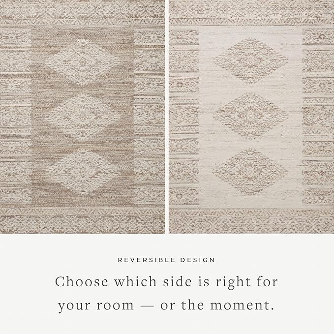 Loloi Angela Rose Rivers Collection RIV-05 Lilac/Ivory 2'-3" x 3'-9" Reversible Accent Rug