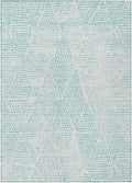 Addison Rugs Chantille ACN591 Aqua 3' x 5' Indoor Outdoor Area Rug, Easy Clean, Machine Washable, Non Shedding, Bedroom, Living Room, Dining Room, Kitchen, Patio Rug