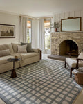 Loloi Magnolia Home by Joanna Gaines Ryder Collection RYD-02 Blue/Ivory 8'-6" x 11'-6" Area Rug