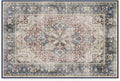 RUGGABLE Washable Vintage Area Rug – Kamran Royal Blue 2x3, Stain-Resistant, Non-Slip – Small Machine Washable Rugs for Living Room, Bedroom, Hallway, Entryway & Bathroom–with Standard Pad