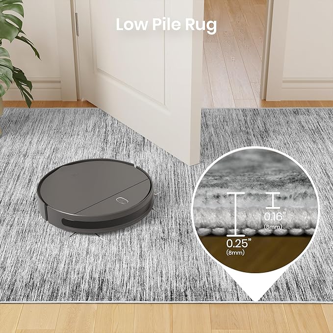 Valenrug Washable Rugs 5x7 - Non Slip 5x7 Area Rugs for Living Room, Stain Resistant Area Rugs for Bedroom, Foldable Machine Washable Area Rug(5'x7', Black)