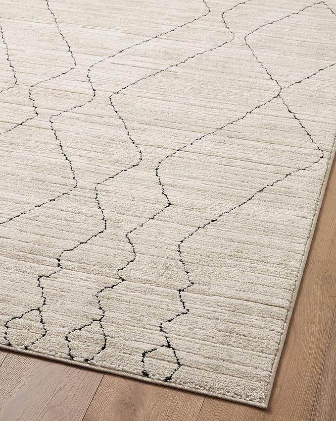Loloi Darby Collection DAR-03 Sand/Charcoal 11'-6" x 15' Area Rug