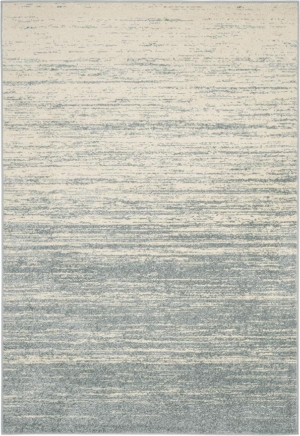 SAFAVIEH Area Rug 11x15 - Adirondack Collection - Large - Slate & Cream, Modern Ombre Design, Non Shedding & Easy to Clean, Ideal for Living Room, Bedroom, Office, Dining Space (ADR113T)