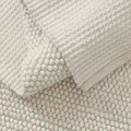 Savi Home Handwoven Wool Cotton Blend Area Rug 4x6', Textured Popcorn Braided Ivory Rug, Soft Thick Farmhouse Contemporary Living Room Carpet, Neutral Modern Decorative Floor Rug