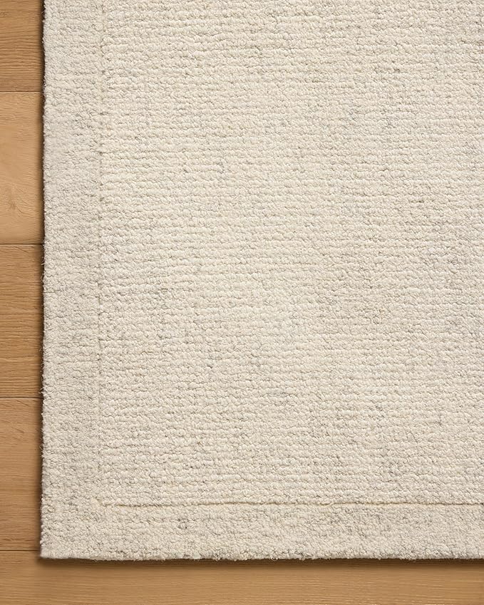 Loloi Magnolia Home by Joanna Gaines Henley Collection HNY-01 Ivory/Smoke 5'-0" x 7'-6" Area Rug