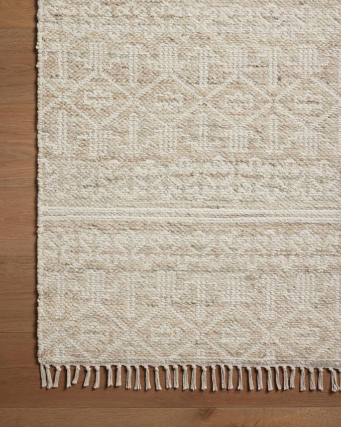 Loloi Angela Rose Rivers Collection RIV-03 Sand/Ivory 7'-9" x 9'-9" Reversible Area Rug