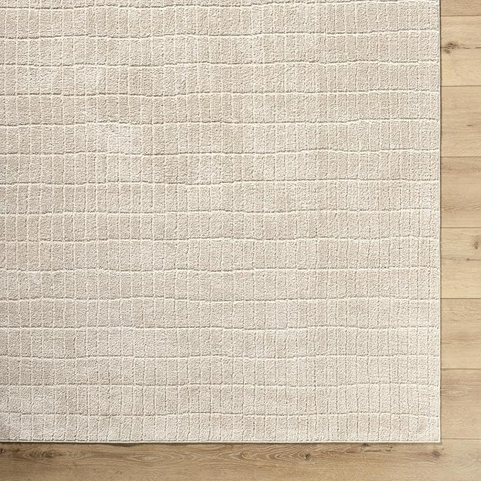 Livabliss x Our PNW Home Cascade Minimalist Striped Area Rug, 2'7" x 10', Light Brown
