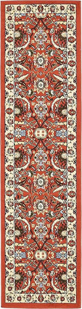 Unique Loom Espahan Collection Area Rug - Cape Cod (2' 2" x 8' 2" Runner, Terracotta/ Black)