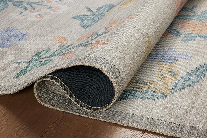 Loloi Rifle Paper Co. Rosa Collection RSA-03 Cream 8'-4" x 11'-6" Area Rug